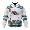 Custom Name And Number NFL Denver Broncos Special Autism Awareness Design Hoodie