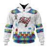 Custom Name And Number NFL Tampa Bay Buccaneers Special Autism Awareness Design Hoodie