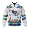 Custom Name And Number NFL Tennessee Titans Special Autism Awareness Design Hoodie