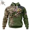 Custom Name And Number NHL Anaheim Ducks Special Camo Skull Design Hoodie