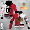 Custom Name And Number NHL Chicago Blackhawks Mix Jersey 2023 Tshirt