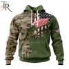 Custom Name And Number NHL Detroit Red Wings Special Camo Skull Design Hoodie