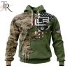 Custom Name And Number NHL Los Angeles Kings Special Camo Skull Design Hoodie