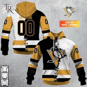 Custom Name And Number NHL Pittsburgh Penguins Mix Jersey 2023 Tshirt