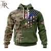 Custom Name And Number NHL Tampa Bay Lightning Special Camo Skull Design Hoodie