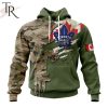 Custom Name And Number NHL Toronto Maple Leafs Special Camo Skull Design Hoodie