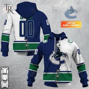 Custom Name And Number NHL Vancouver Canucks Mix Jersey 2023 Tshirt