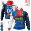 Custom Name And Number Newcastle Knights NRL 2023 Mix Jerseys Hoodie 3D