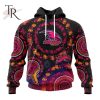 Customized AFL Adelaide Crows Special Pink Breast Cancer Design Hoodie 3D