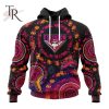 Customized AFL Essendon Football Club Special Pink Breast Cancer Design Hoodie 3D