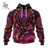 Customized AFL Melbourne Football Club Special Pink Breast Cancer Design Hoodie 3D