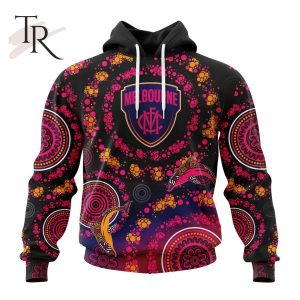 Customized AFL Melbourne Football Club Special Pink Breast Cancer Design Hoodie 3D