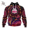 Customized AFL North Melbourne Football Club Special Pink Breast Cancer Design Hoodie 3D