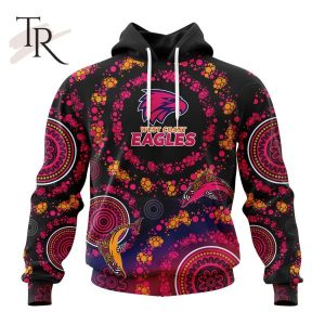 Customized AFL West Coast Eagles Special Pink Breast Cancer Design Hoodie 3D