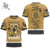 Customized NHL Vegas Golden Knights UKNIGHT The REALM Gold Hoodie 3D