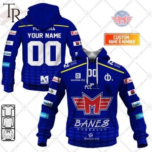 Czech Extraliga Banes Motor C Budejovice Jersey Style Hoodie