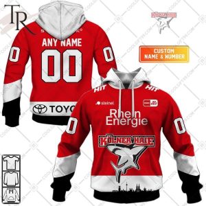 DEL Kolner Haie 2324 Home Jersey Style Hoodie