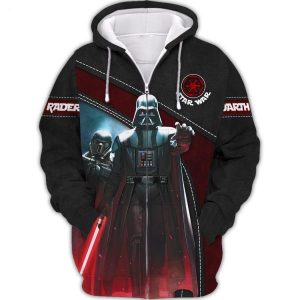 Darth Vader Star Wars 3D Hoodie Zip T Shirt