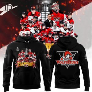 Drummondville Voltigeurs Hockey Champions 2024 Hoodie – Black