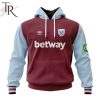 EPL West Ham United F.C Personalized Home Kits 2024-2025 Hoodie