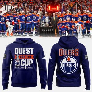 Edmonton Oilers Quest For The Cup Stanley Cup Final 2024 Hoodie – Navy