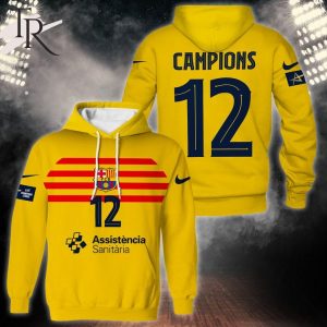 FC Barcelona Handbol EHF Champions League 2024 Hoodie – White