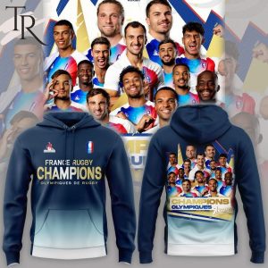 France Rugby Champions Olympiques De Rugby 2024 Hoodie