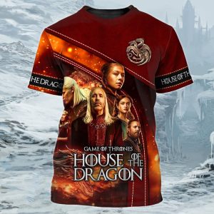 House Of The Dragon 3D All Over Print 3D Zipper Hoodie