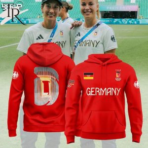 German Football 2024 Team D Olympic Hoodie – Red