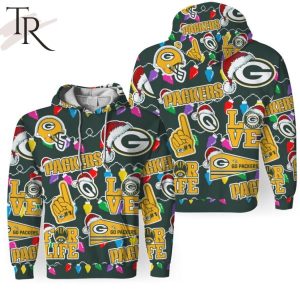 Green Bay Packers Ugly Christmas 3D Unisex Hoodie