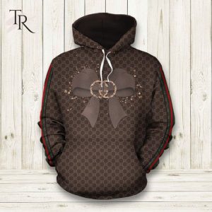 Gucci Brown Unisex Hoodie For Men Women Luxury Brand Outfit Luxury Hoodie Outfit For Fall Outfit