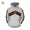 Gucci White Luxury Brand Premium Hoodie For Men Women Luxury Hoodie Outfit For Fall Outfit