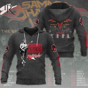 Hagar Anthony Satriani Bonham Red Rocker Sammy Hagar 2024 Tour 3D Hoodie