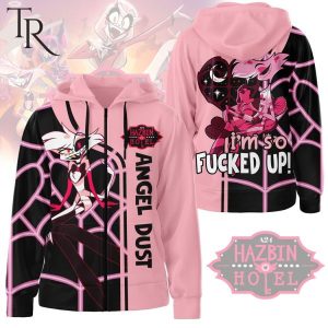 Hazbin Hotel Angel Dust I’m So Fucked Up Hoodie