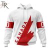 Hockey Canada Personalized White Retro Concept Kits Hoodie