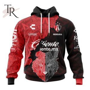 LIGA MX Atlas F.C 2023 – 2024 Home Aztec Design Hoodie