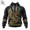 LIGA MX Club Tijuana Special Black And Gold Design With Mexican Eagle Hoodie