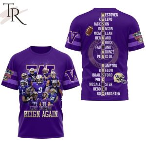 Let Purple Reign Again Washington Huskies 3D Shirt