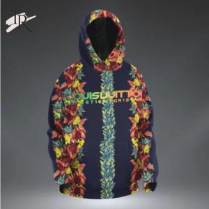 Louis Vuitton Flowers Hoodie Luxury Brand Clothing Clothes Outfits For Men Women Luxury Hoodie Outfit For Fall Outfit