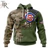 MLB Chicago Cubs Special Camo Design For Veterans Day Hoodie