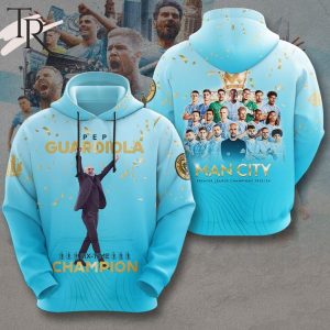 Manchester City Pep Guardiola Six-Time Premier League Champions 2023-24 Hoodie