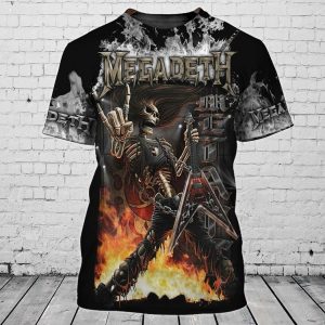 Megadeth Rock Band Symphony of Destruction 3D T-Shirt