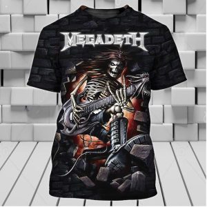 Megadeth Rock Band Wake Up Dead 3D T-Shirt