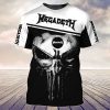 Megadeth Skull 3D TShirt Zip Hoodie 001