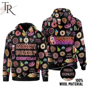 Merry Dunkin’ Christmas Dunkin’ Donuts 3D Unisex Hoodie