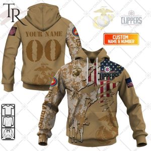 NBA Los Angeles Clippers Marine Corps Special Designs Hoodie