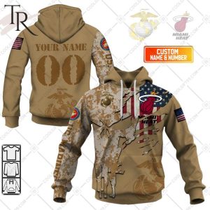 NBA Miami Heat Marine Corps Special Designs Hoodie