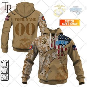 NBA Orlando Magic Marine Corps Special Designs Hoodie