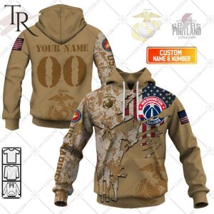 NBA Washington Wizards Marine Corps Special Designs Hoodie