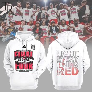 NC State Men’s Basketball 2024 Final Four Light Every Thing Red Hoodie – White